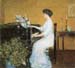 At the piano by Hassam