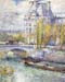 The Louvre on Pont Royal by Hassam