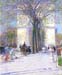Washington triumphal arch in spring by Hassam