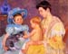 Children Playing with a Cat by Mary Cassatt