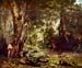 Deer in the Woods by Courbet
