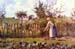 In the Orchard by Pissarro