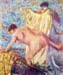 Withdrawing from the bathtub by Degas