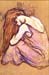 Woman Combing Hair by Toulouse-Lautrec