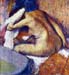 Woman after bath by Degas