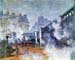 Copy of The Europe Bridge Saint Lazare station in Paris by Monet