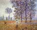 Poplars in the sunlight by Monet