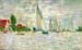 Sailboats, regatta in Argenteuil by Monet
