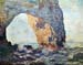 The rocky cliffs of Etretat (La Porte man) [1] by Monet