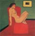 Nude in a Red Armchair by Felix Vallotton