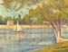 The Seine at the Grand Jatte, Spring by Seurat