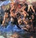 A group fighting Damned by Michelangelo