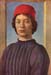 Portrait of a young man with red hat 2 by Botticelli