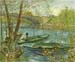 Angler and boat at the Pont de Clichy by Van Gogh