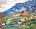 Les Alpilles, a mountain landscape near Saint-Remy by Van Gogh