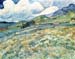 Mountain landscape behind the Hospital Saint-Paul by Van Gogh