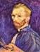 Self-Portait with pallette by Van Gogh