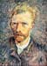 Self-portrait in brown shirt by Van Gogh