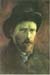 Self-portrait with dark felt hat by Van Gogh