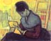 The novel reader by Van Gogh