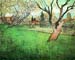 View of Arles with flowering tree by Van Gogh