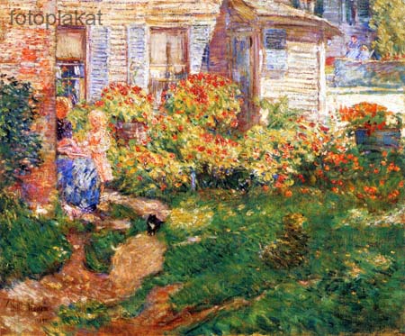 A fishing hut, Gloucester by Hassam