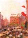 Broadway and Fifth Avenue by Hassam