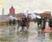 Clearing Sunset (Berkeley Street and Columbus Avenue) by Hassam