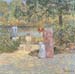 The staircase at Central Park by Hassam