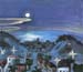 Barcelona (view of the city by night) by Walter Gramatte