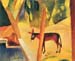 Donkeys in the palms by August Macke