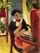 Elisabeth at her desk [2] by August Macke