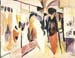 Fashion shop porch by August Macke