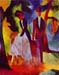 Folks at the blue sea by August Macke