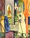 In the temple hall [1] by August Macke