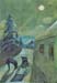 Moonscape with horse by Walter Gramatte