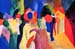 With yellow jacket by August Macke
