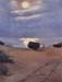 Boats in the moonlight on South Beach by Anna Ancher
