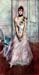 White pastel picture by Giovanni Boldini