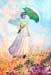 Lady with sunshade, study by Monet