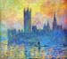 London Parliament in Winter by Monet