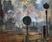 Outside the station Saint-Lazare, The signal by Monet
