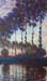 Poplars, sunset by Monet
