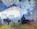 Saint Lazare station in Paris by Monet