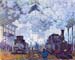 Saint Lazare station in Paris, arrival of a train by Monet