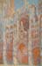The Rouen Cathedral - The facade at sunset by Monet