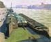 Barges on the banks of the Seine by Felix Vallotton