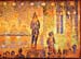 Study of the circus parade by Seurat