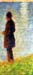 Sunday at the Grand Jatte, study of a fisherman by Seurat