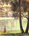 The Seine at Courbevoie by Seurat